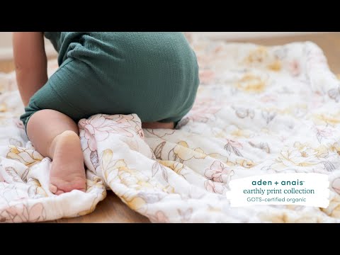 aden + anais Organic Muslin Swaddles - Earthly - 4 Pack