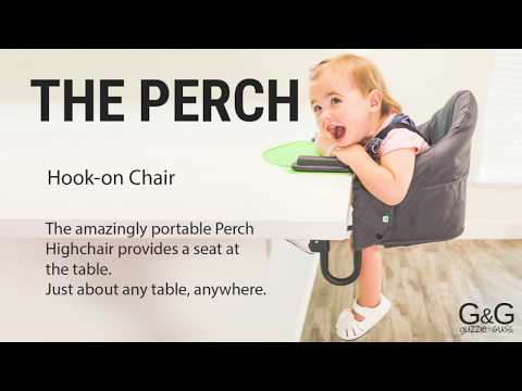Guzzie + Guss Perch Hanging Highchair - Salt + Pepper