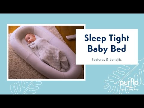 Purflo Sleep Tight Baby Bed - Storybook Nutmeg