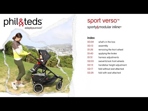 Phil & Teds Sport Verso Pushchair - Charcoal