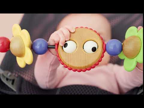 BabyBjorn Bouncer Toy - Googly Eyes - Black + White