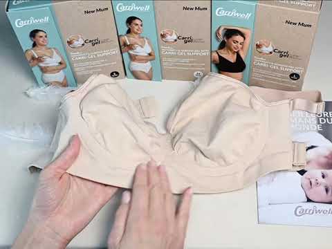 Carriwell Maternity + Nursing Bra with Carri-Gel Support - White