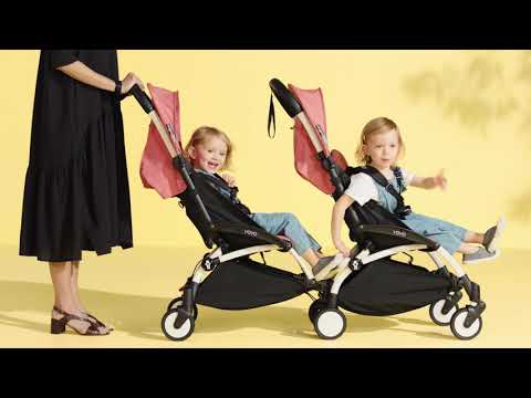 BABYZEN YOYO2 Complete Pushchair from Birth for Twins - Black