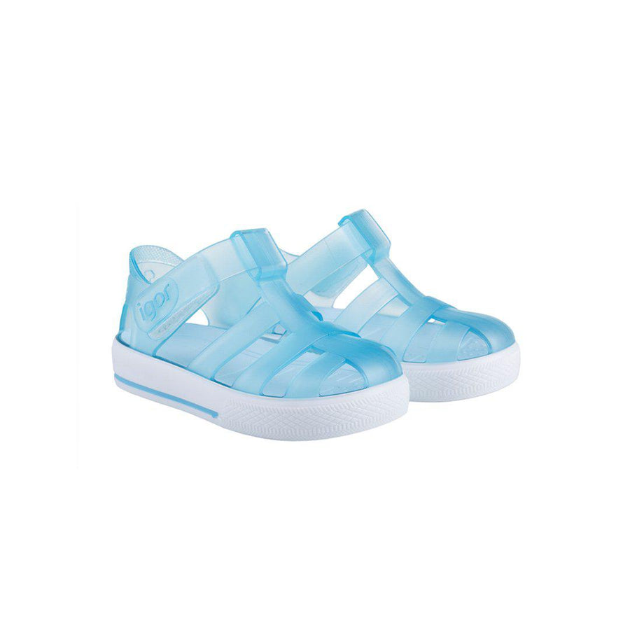 Igor Star Transparent Sandals - Celeste-Sandals-TR Celeste-19 EU (UK 3) | Natural Baby Shower
