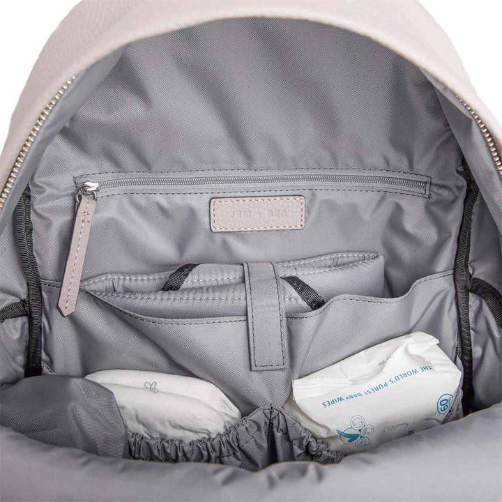 JEM + BEA Jamie Backpack Changing Bag - Grey-Changing Bags- | Natural Baby Shower