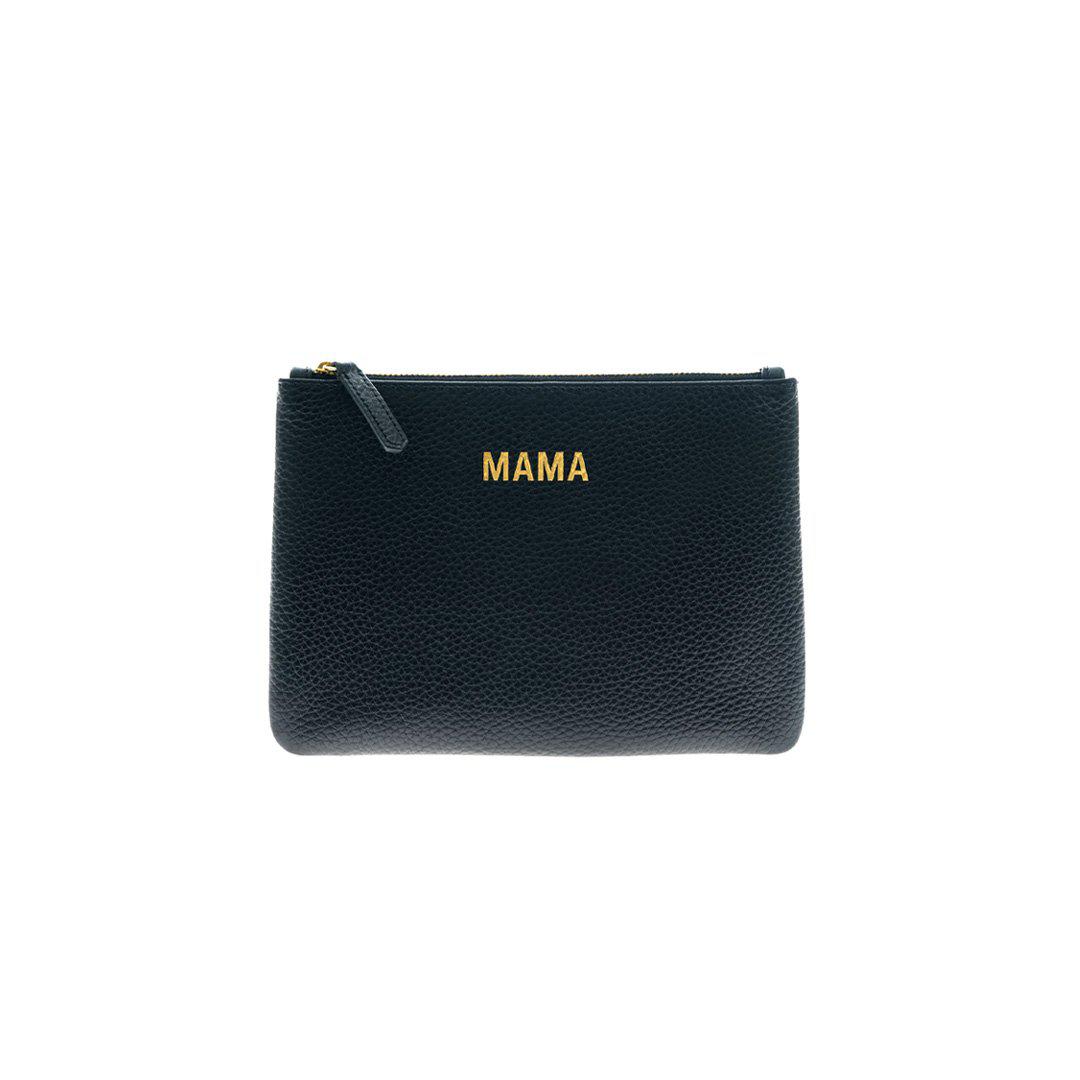 JEM + BEA MAMA Clutch Bag - Black-Changing Bag Pouches- | Natural Baby Shower
