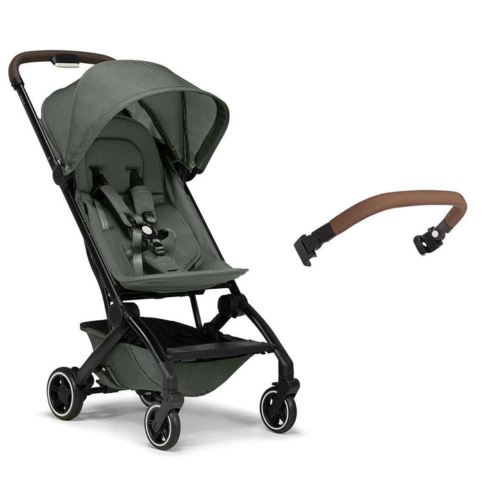 Joolz Aer+ Pushchair - Mighty Green-Strollers-No Carrycot-Brown Carbon Bumper Bar | Natural Baby Shower