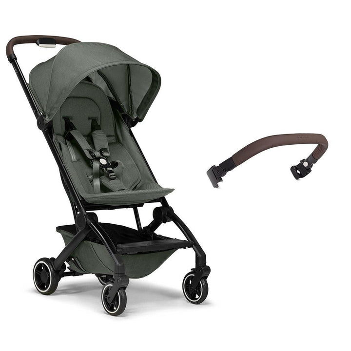 Joolz Aer+ Pushchair - Mighty Green-Strollers-No Carrycot-Mid Brown Carbon Bumper Bar | Natural Baby Shower