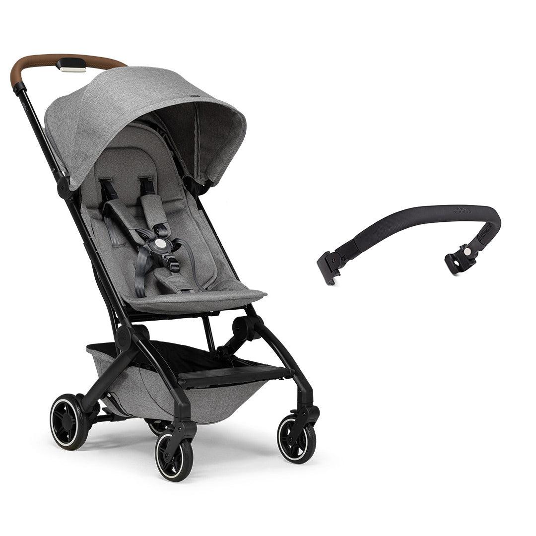 Joolz Aer+ Pushchair - Delightful Grey-Strollers-No Carrycot-Black Carbon Bumper Bar | Natural Baby Shower