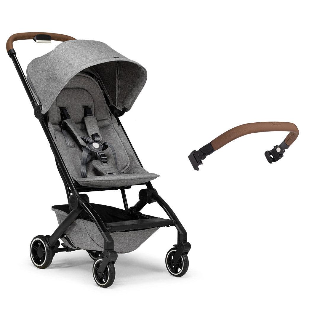 Joolz Aer+ Pushchair - Delightful Grey-Strollers-No Carrycot-Brown Carbon Bumper Bar | Natural Baby Shower