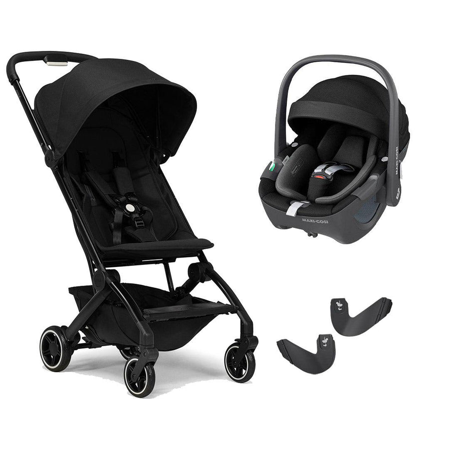 Joolz Aer+ Pushchair & Pebble 360/360 Pro Travel System - Refined Black-Travel Systems-No Carrycot-Pebble 360 i-Size Car Seat | Natural Baby Shower