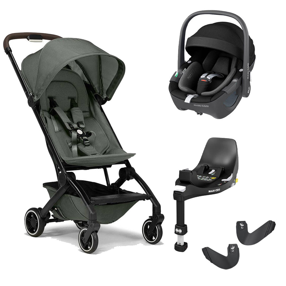 Joolz Aer+ Pushchair & Pebble 360/360 Pro Travel System - Mighty Green-Travel Systems-No Carrycot-Pebble 360 i-Size Car Seat | Natural Baby Shower