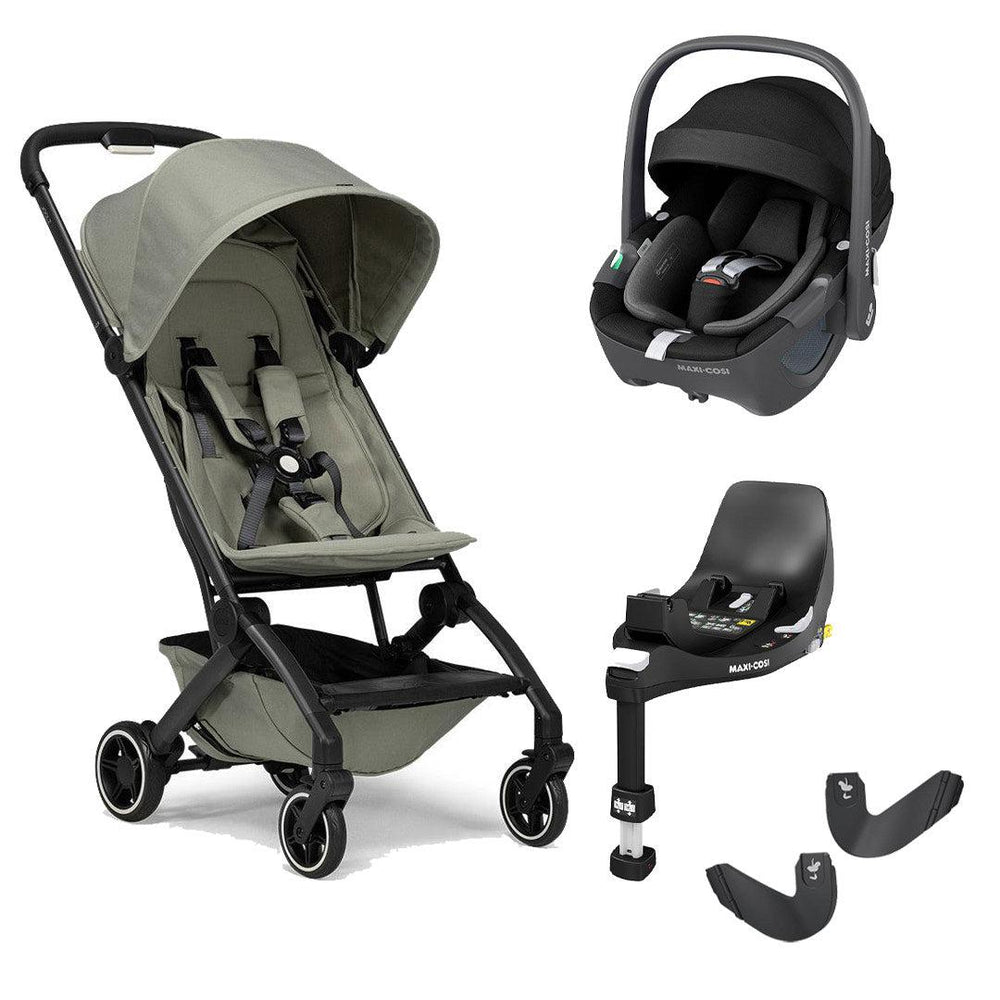 Joolz Aer+ Pushchair & Pebble 360/360 Pro Travel System - Sage Green-Travel Systems-No Carrycot-Pebble 360 i-Size Car Seat | Natural Baby Shower