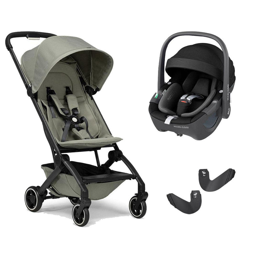Joolz Aer+ Pushchair & Pebble 360/360 Pro Travel System - Sage Green-Travel Systems-No Carrycot-Pebble 360 i-Size Car Seat | Natural Baby Shower