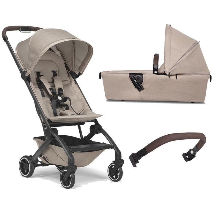 Joolz Aer+ Pushchair - Lovely Taupe-Strollers-With Carrycot-Mid Brown Carbon Bumper Bar | Natural Baby Shower