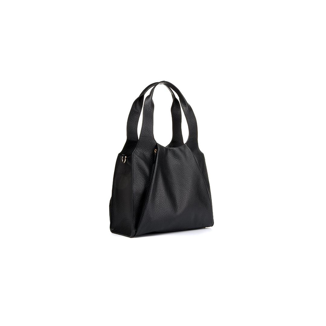 Storksak Kaia Leather Tote Bag - Black-Changing Bags- | Natural Baby Shower