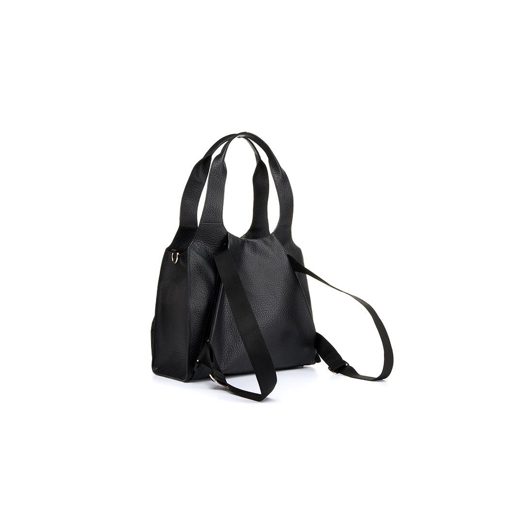 Storksak Kaia Leather Tote Bag - Black-Changing Bags- | Natural Baby Shower