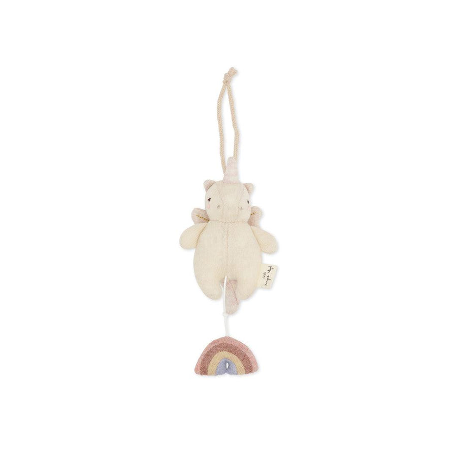 Konges Slojd Hanging Activity Musical Toy - Unicorn-Musical Pulls- | Natural Baby Shower