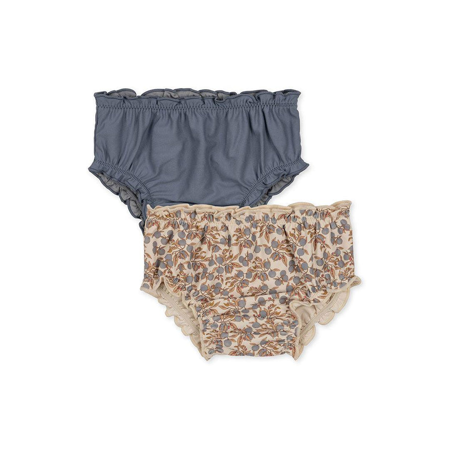 Konges Slojd Collette Baby Bikini Pants - Orangerie Blue - 2 Pack-Swim Pants-Orangerie Blue-NB | Natural Baby Shower