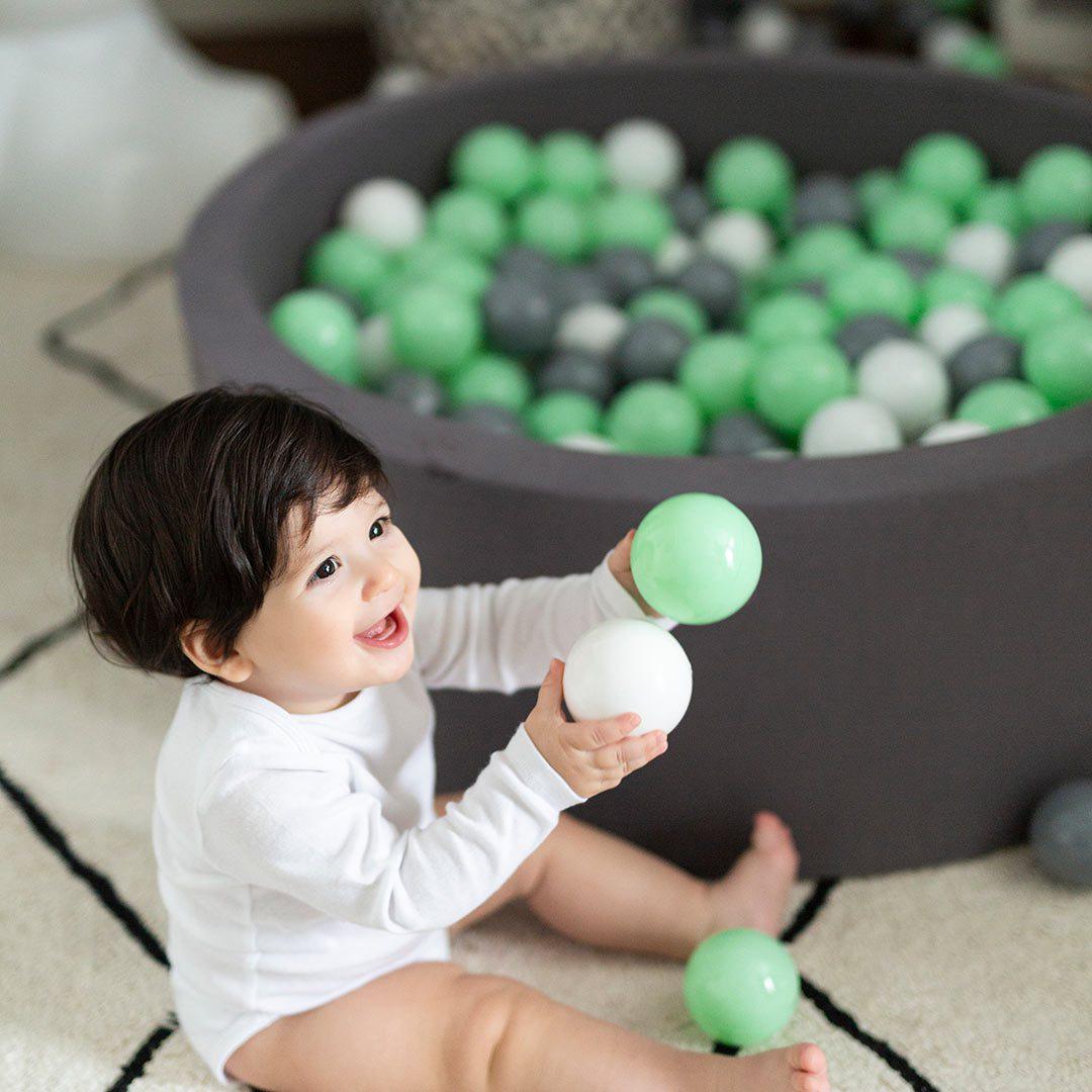 Baby ball pit grey shop
