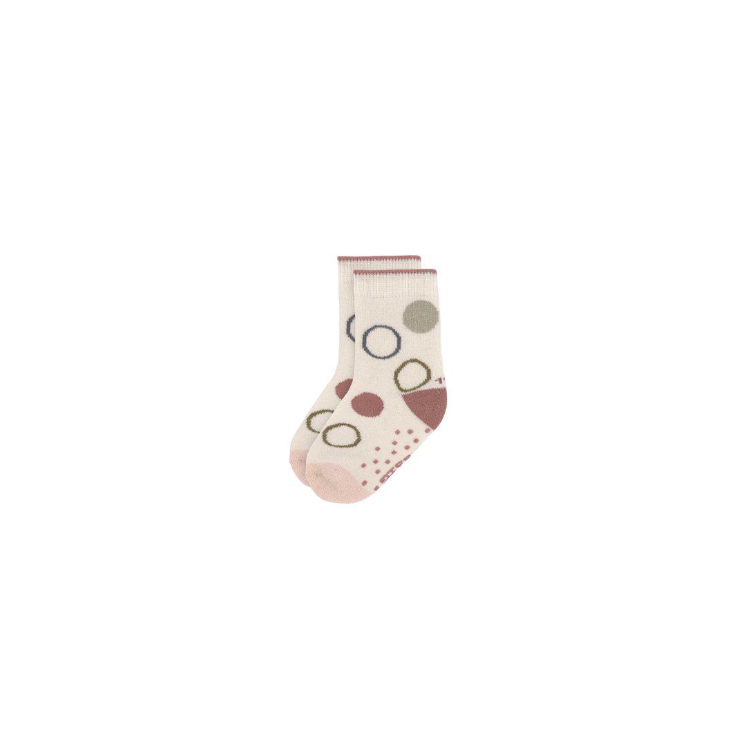 Lassig Anti-Slip Socks - Off-White + Powder Pink - 2 Pack-Socks-Off-White + Powder Pink-1-2y | Natural Baby Shower