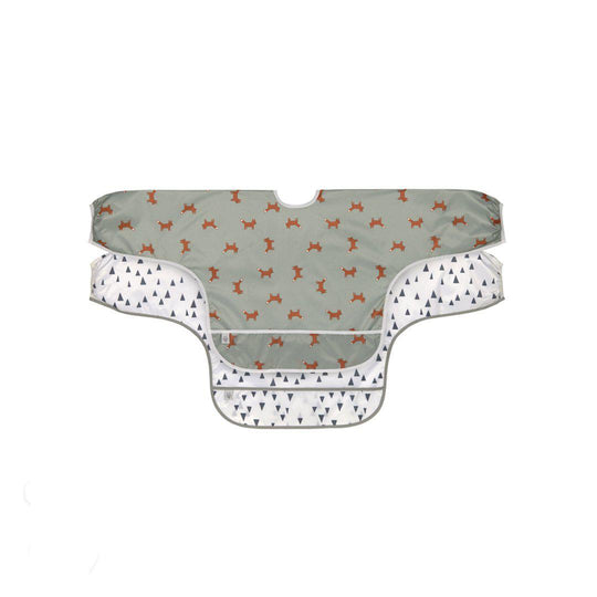 Lassig Long Sleeve Bibs - Little Forest Fox - 2 Pack-Bibs- | Natural Baby Shower