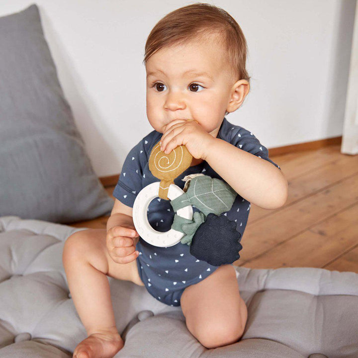 Lassig Natural Rubber Ring Teether - Snail-Teethers- | Natural Baby Shower