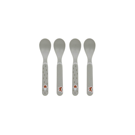 Lassig Spoon Set - Little Forest Fox - 4 Pack-Cutlery- | Natural Baby Shower