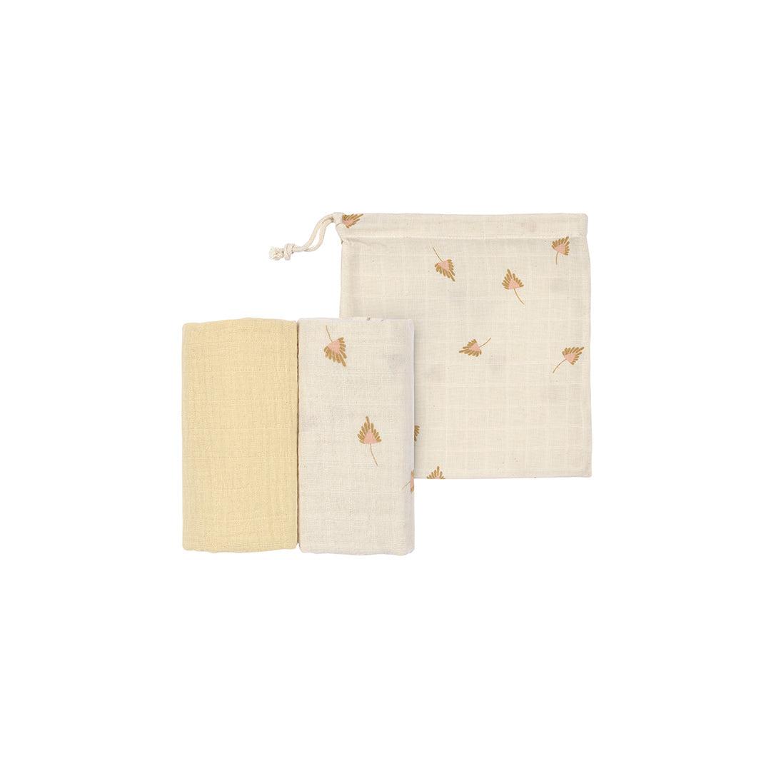Lassig Swaddle + Burp Blanket - 2 Pack - Curry-Swaddling Wraps-Curry-M | Natural Baby Shower
