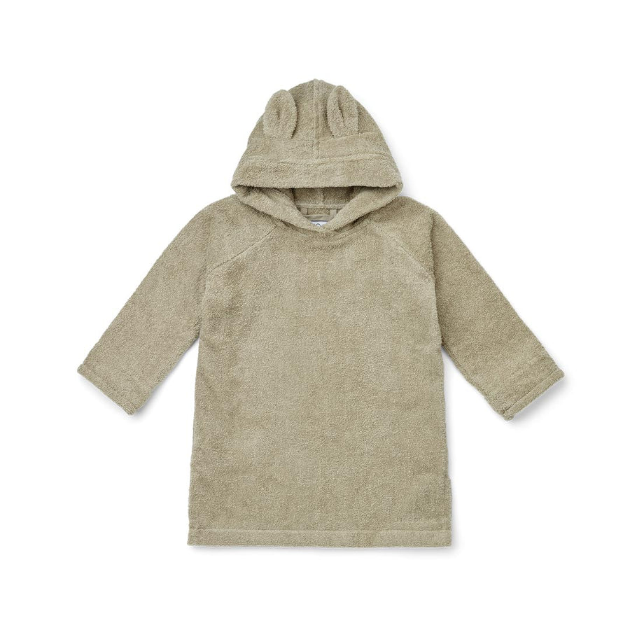 Liewood Ilja Bathrobe Poncho - Rabbit - Mist-Ponchos-Mist-1-2y | Natural Baby Shower