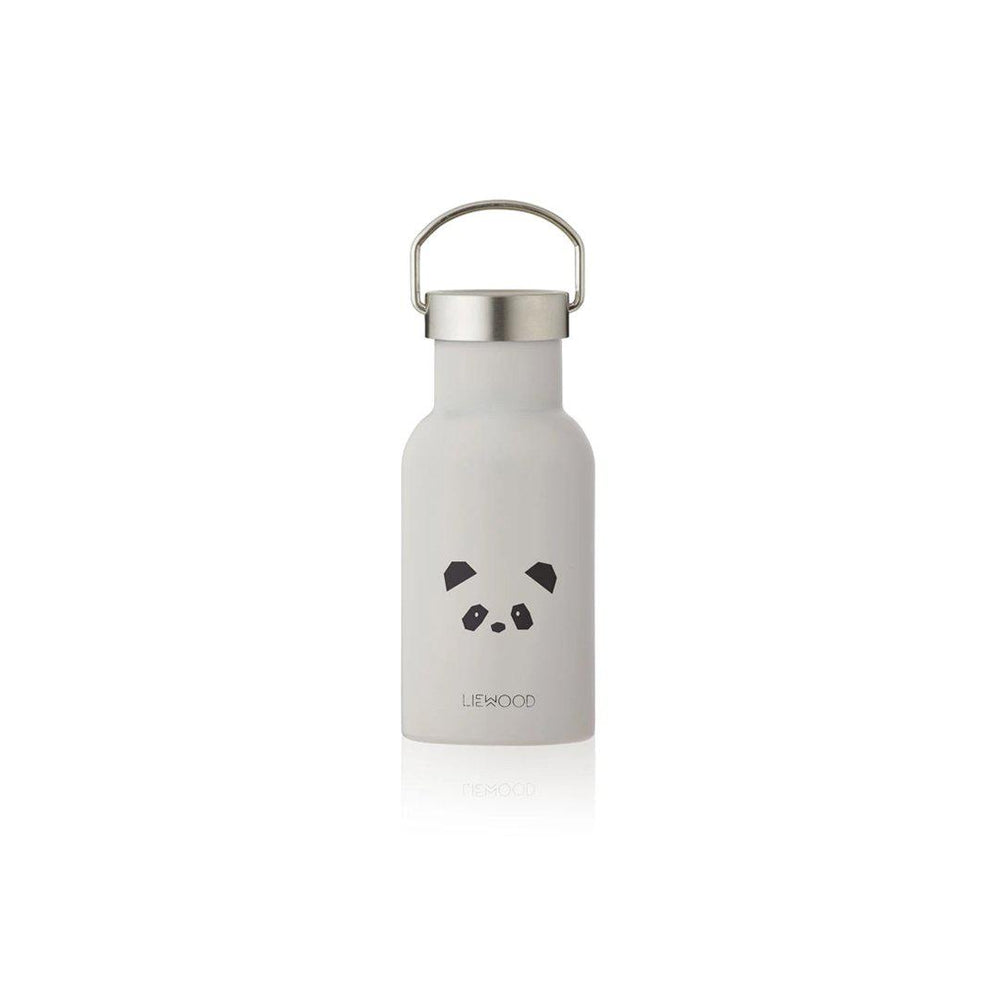 Liewood Anker Water Bottle - Panda - Light Grey-Baby Bottles- | Natural Baby Shower