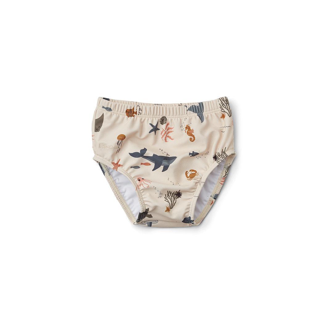 Liewood Anthony Baby Swim Pants - Sandy - Sea Creature-Swim Pants-Sandy-1.5y | Natural Baby Shower