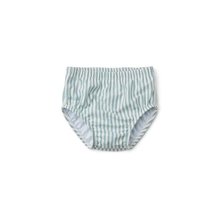 Liewood Anthony Seersucker Baby Swim Pants - Sea Blue/White - Stripe-Swim Pants-Sea Blue/White-1.5y | Natural Baby Shower