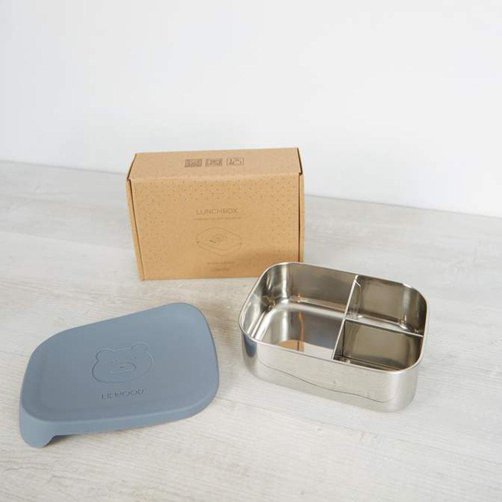 Liewood Arthur Lunchbox - Mr Bear - Blue Wave-Food Storage- | Natural Baby Shower