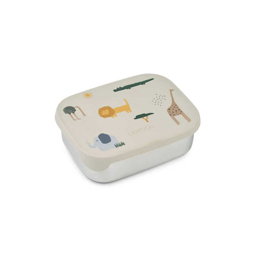 Liewood Arthur Lunchbox - Safari - Sandy Mix-Lunch Boxes- | Natural Baby Shower