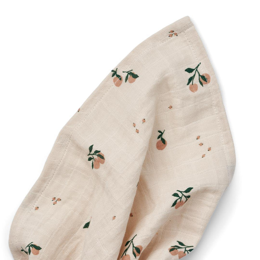 Liewood Ben Muslin Swaddle - Print - Seashell - Peach-Swaddling Wraps-Seashell-Peach | Natural Baby Shower