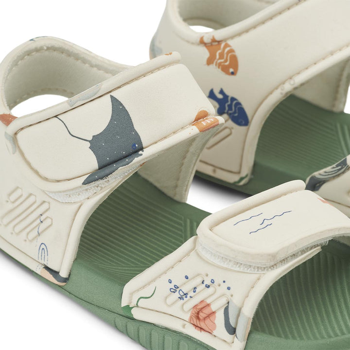 Liewood Blumer Sandals (2023) - Sandy - Sea Creature-Sandals-Sandy-20 EU | Natural Baby Shower