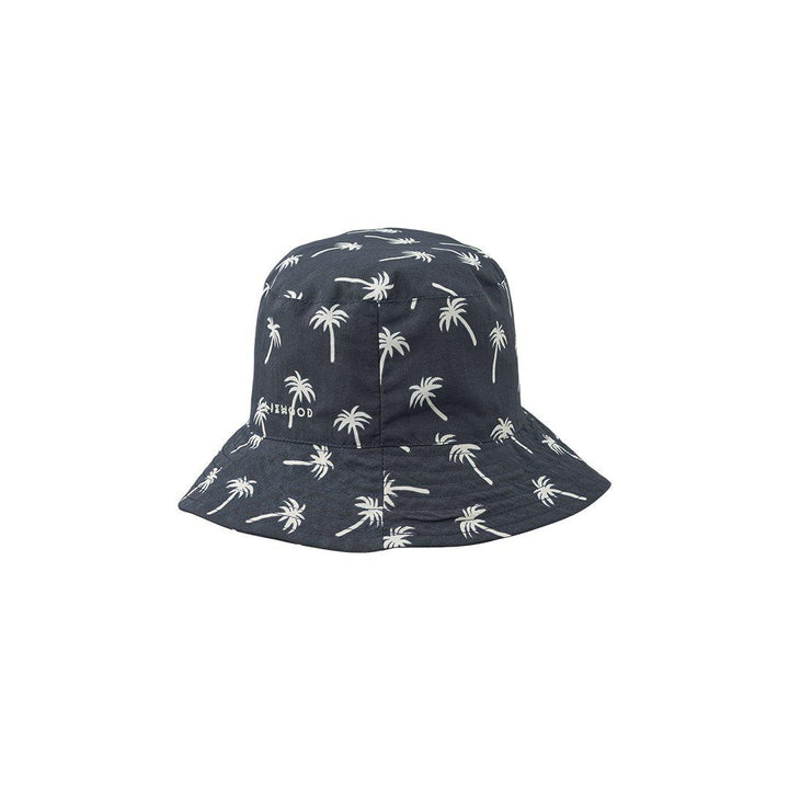 Liewood Damon Bucket Hat - Palms/Dark Blue-Hats-Dark Blue-3-6m | Natural Baby Shower