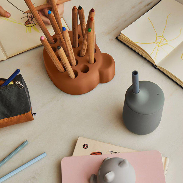 Liewood Ellis Sippy Cup - Faune Green/Hunter Green Mix-Sippy Cups- | Natural Baby Shower