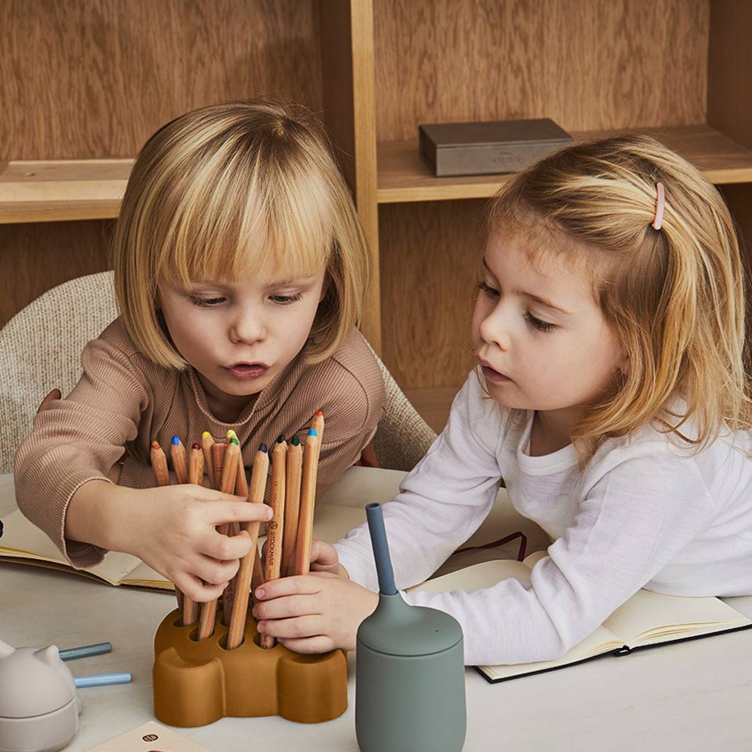 Liewood Ellis Sippy Cup - Faune Green/Hunter Green Mix-Sippy Cups- | Natural Baby Shower