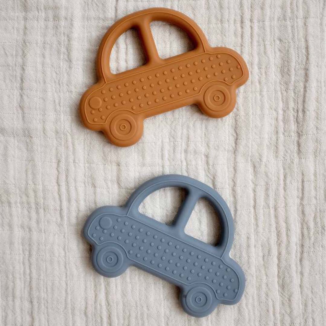 Liewood Gemma Silicone Teether - Car - Blue Wave-Teethers- | Natural Baby Shower