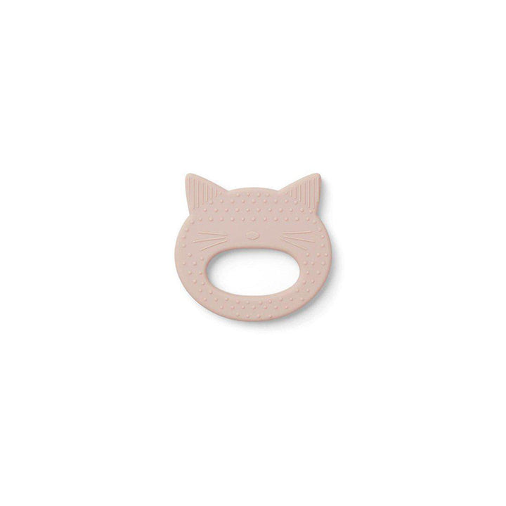 Liewood Gemma Silicone Teether - Cat - Rose (2020)-Teethers- | Natural Baby Shower