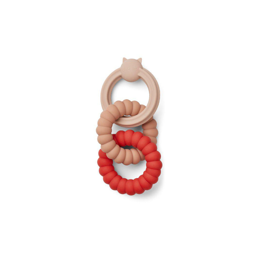 Liewood Gilbert Teether - Cat - Rose Multi Mix-Teethers- | Natural Baby Shower