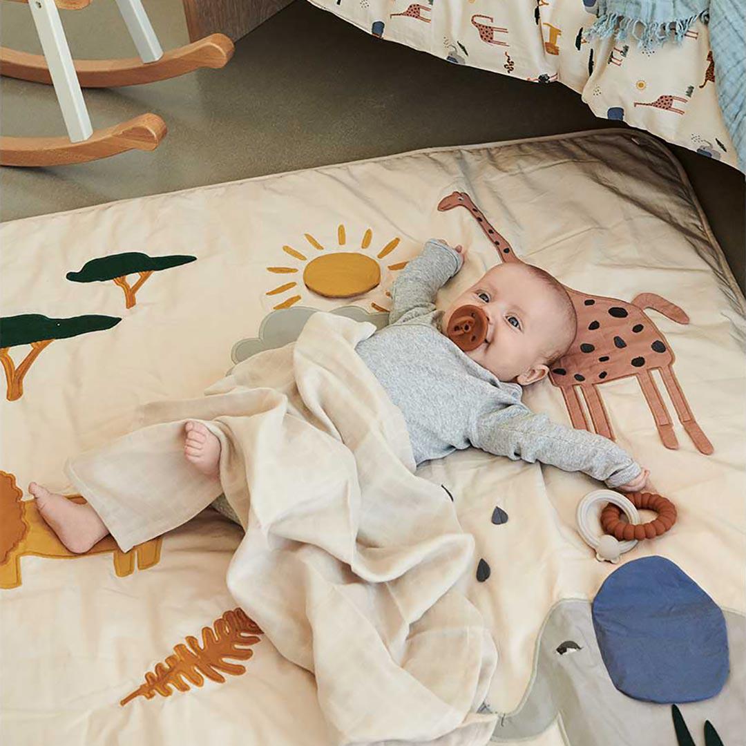 Liewood Glenn Activity Blanket - Safari - Sandy Mix-Play Mats-Safari Sandy Mix- | Natural Baby Shower