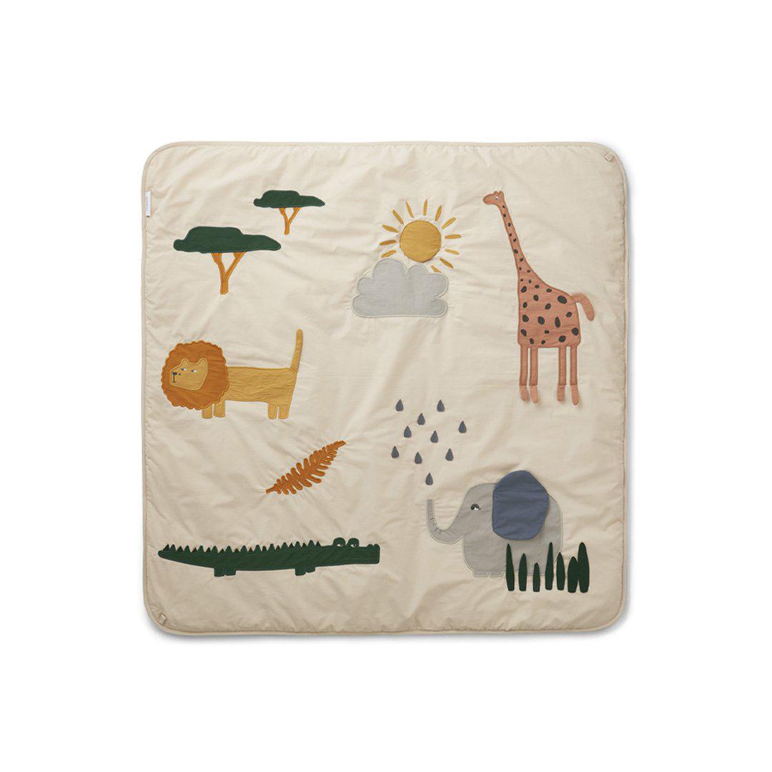 Liewood Glenn Activity Blanket - Safari - Sandy Mix-Play Mats-Safari Sandy Mix- | Natural Baby Shower