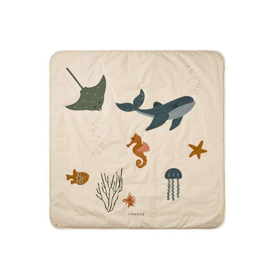 Liewood Glenn Activity Blanket - Sea Creature - Sandy Mix-Play Mats- | Natural Baby Shower