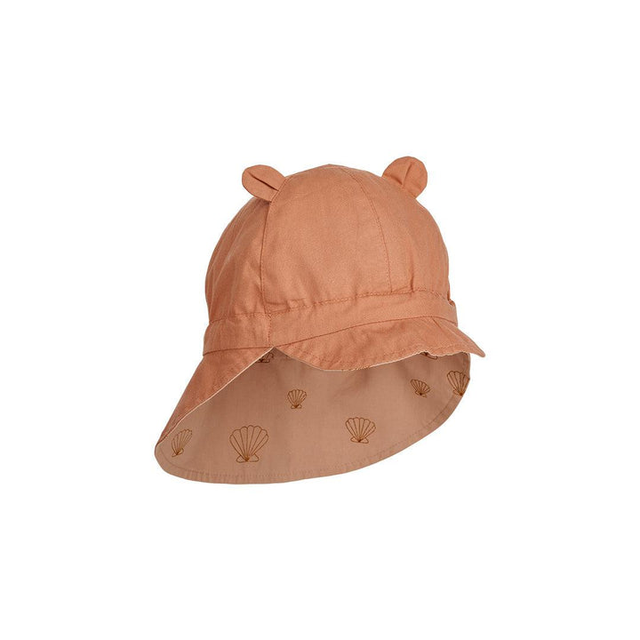 Liewood Gorm Reversible Sun Hat (2023) - Pale Tuscany - Seashell-Hats-Pale Tuscany-0-3m | Natural Baby Shower
