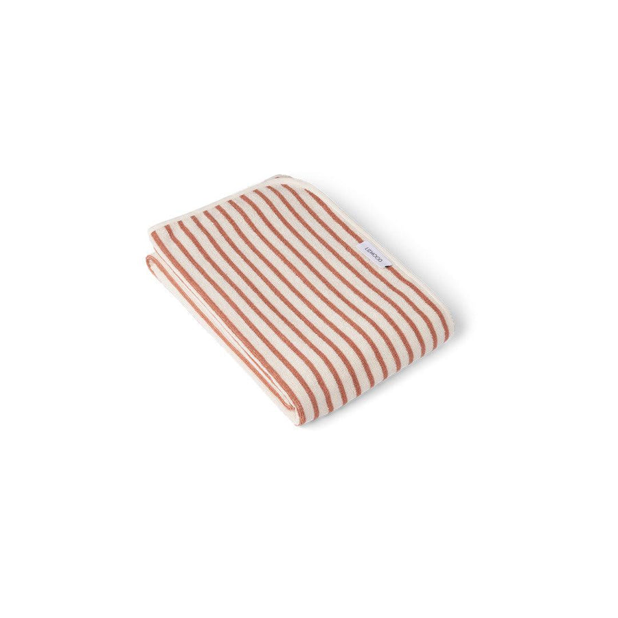 Liewood Hansen Beach Towel - Tuscany Rose/Creme de la Creme - Stripe-Beach Towels-Tuscany Rose/Creme de la Creme-Stripe | Natural Baby Shower