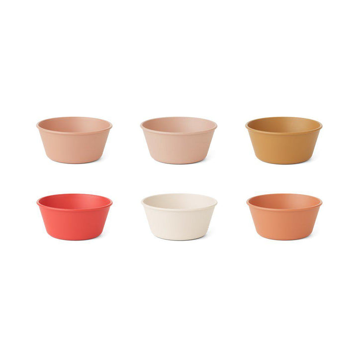 Liewood Irene Bowls - Tuscany Rose Multi Mix - 6 Pack-Bowls- | Natural Baby Shower