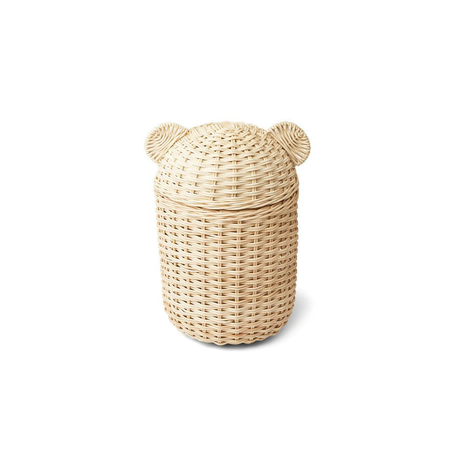 Liewood Kana Rattan Basket - Natural-Storage Baskets-Natural- | Natural Baby Shower